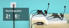 IMAFUN 2.4G Headset Dual Wireless Microphone Pair IP67 Waterproof Sweat Fitness