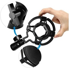 Microphone Mic Stand for Blue Yeti, Quadcast Boom Arm Scissor Desk Pop Filter US