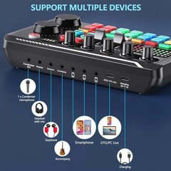 DJ Mixer with Intelligent Light Control & Multiple Sound Effects for Live Shows