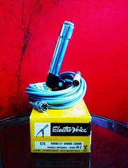 Vintage 1960s Electro Voice 676 dynamic cardioid microphone w accessories Lo Z