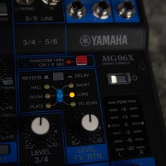 Yamaha MG06X 6-Channel Mixing Console w/ Effects Audio Mixer Tested Working EUC