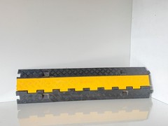 2 Channel Cable Protector Ramp 22000 lbs Load TPU Wire Cable Cover Ramp
