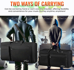 DJ Controller Bag for DDJ-FLX10/GRV6/REV5/REV7/FLX6/1000 with Laptop Slot