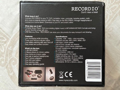 Recordio-Direct to MP-3 Recorder, USB Flash Drive and Media Player
