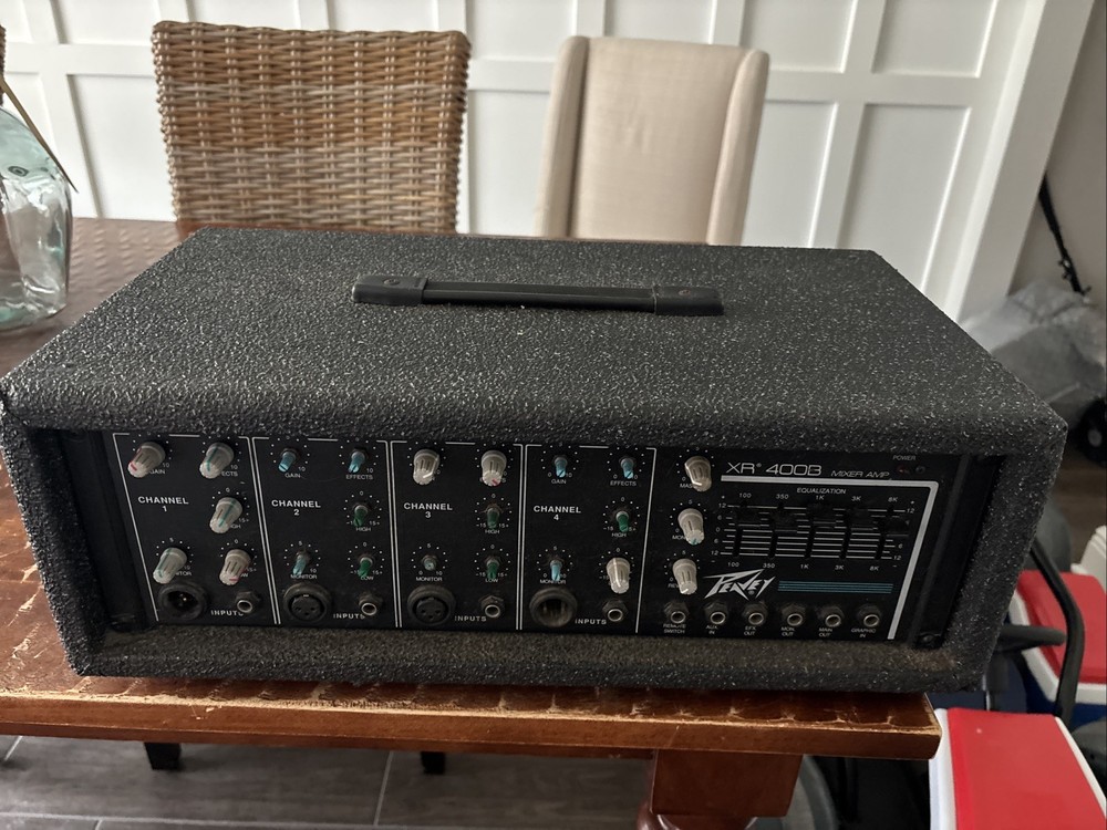 Vintage Peavey XR 400B Mixer Amp 200H Power Module