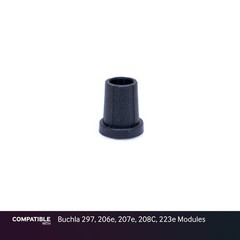 9mm Black D-Shaft Knob with Nut Cover for Buchla 297, 206e, 207e, 208C, 223e