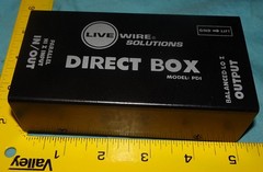 Live Wire Solutions PDI DIRECT BOX Passive Switchable Hi-Z Input to LO-Z Output