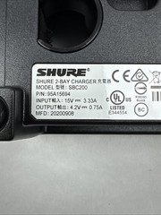 Shure 95A15694 SBC200 2-BAY Charger w/Power Supply