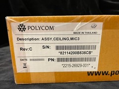 POLYCOM 2215-26929-001 HDX CEILING MICROPHONE ARRAY BLACK