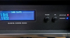 QSC Q-SYS Core 500i Integrated System Processor With Dante CDN64 Card