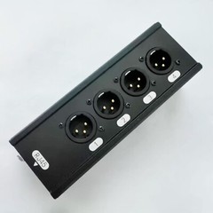 4 Channel 3-Pin XLR Male Female to Single Ethercon Audio Network Box Extender