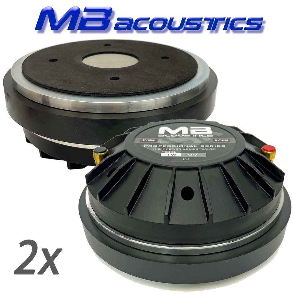 2x MB Acoustics UPGRADE REPLACEMENT for RCF N850 2″ throat, 4″ VC, 1000W, 25 LBS
