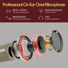 PRO On-Ear Omnidirectional Wireless Headset Microphone – Beige Skin Tone
