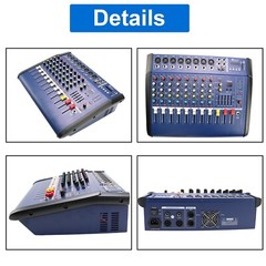 Professional Powered Mixer Power Mixing Amplifier 8 Channel Amp 16DSP USB 1500W