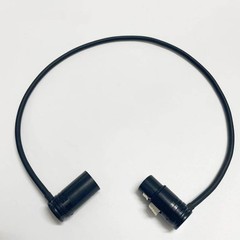 2PC 1M Low-Profile Right-Angle 3 Pins XLR Male to Female Adjustable-Angle Cable
