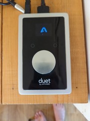 Apogee Duet 2 USB Audio Interface for IOS, Mac – Silver/Black W/Wires Connectors