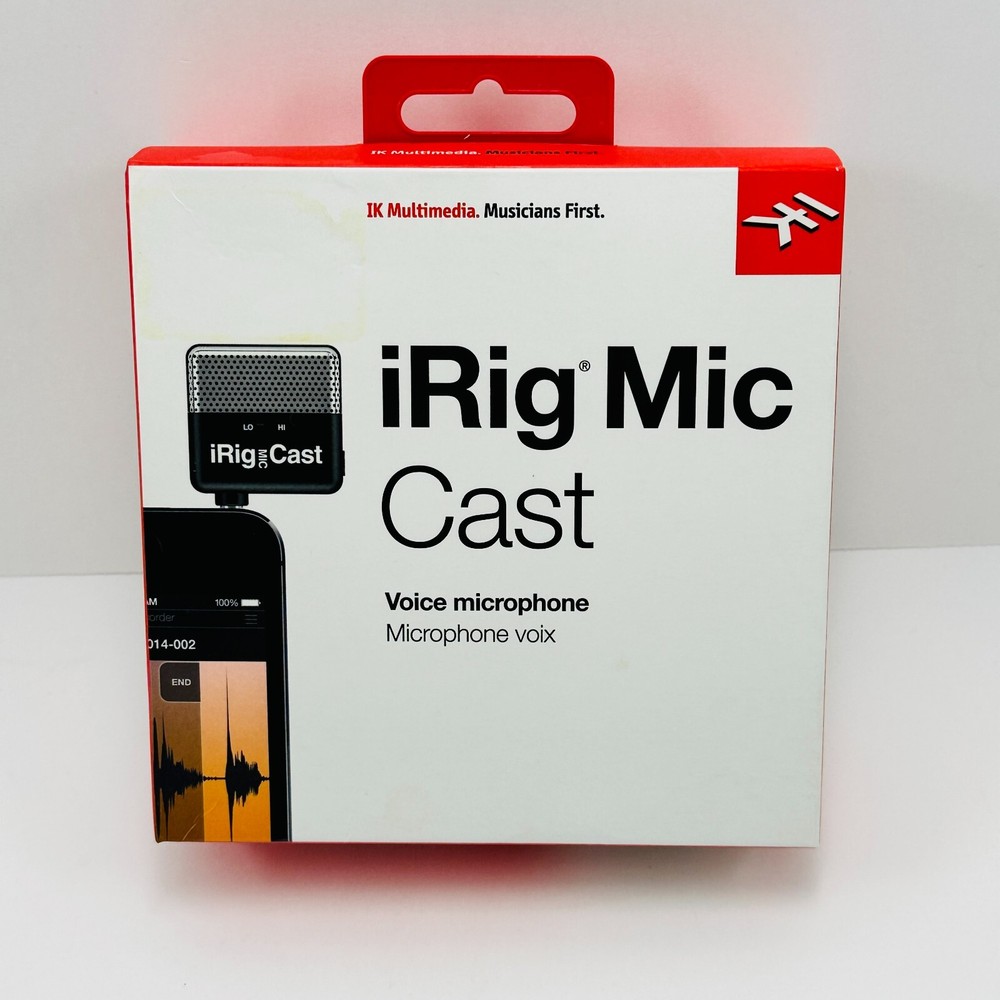 IK Multimedia iRig Cast Microphone Ultra Compact for iOS and Android Devices