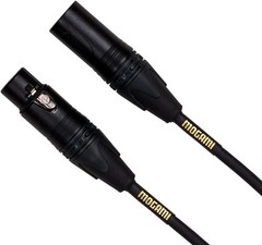 XLR to XLR Quad Conductor Patch Cable 2 feet with Gold Contacts, XLRM-XLRF Co…