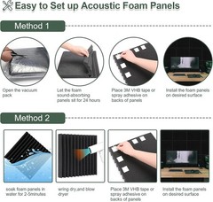 Professional Soundproofing Foam Panels 50-Pack – Ideal for Recording Studios