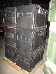 Rackmount 11U 19×24 ECS Composite Shockmount Electronics Black Equipment Case