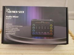 Hayner Seek H1 Black Podcast Equipment DJ Audio Mixer / Live Streaming New