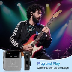 P12 Wireless in Ear Monitor System, 2.4GHz Wireless IEM System – 24bit/48kHz …