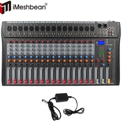 Pro 16 Channel Power Mixer Audio Mixing Console 16 DSP w/USB 110-220V Bluetooth
