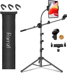 Mic Stand,6 in 1 Microphone Stand Floor Boom Mic Stand, Support Boom Gooseneck M