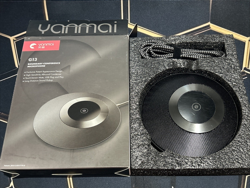 Yanmai G13 USB High Sensitivity Conference Omni-Directional Microphone (Black)