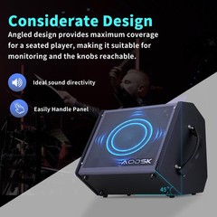 AODSK 35W Professional Electronic Drum Amplifier | 12.36X11.61 inches, Black
