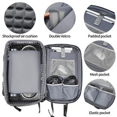 DJ Backpack for Club Gigs, DJ Mixer Case Compatible with Pioneer DJ DDJ-REV1,…
