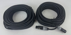 SMALL-EYE XLR Cables 50ft 2 Pack- Pro balanced Microphone Cables w 3 pin XLR