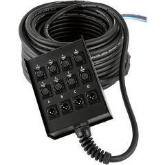 Musician’s Gear Stage Snake 8 x 4 in. 50 ft.