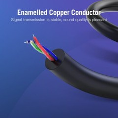 3.5mm to 2.5mm Audio Aux Cable Jack Stereo Cord Headphone Aux Speaker Converter