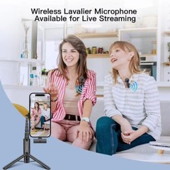Lavalier Microphone Wireless Audio Video Recording Mic For Android/iPhone