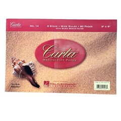 Carta Manuscript Paper No. 14 Sheet Music Paper NEW 6 Stave 9×6”