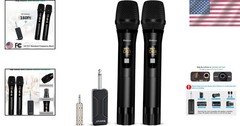High Sensitivity UHF Wireless Microphone Set – Perfect for Speeches & Weddings