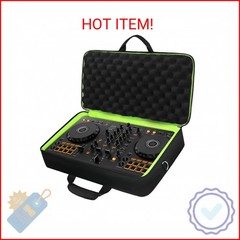 SNIGJAT DJ Controller Case for DDJ FLX4 / DDJ 400 / DDJ REV1, Padded DJ Controll