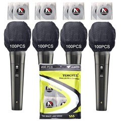 Disposable Microphone Covers 200 PCS Handheld Mic Non-Woven Hygiene Cleaning