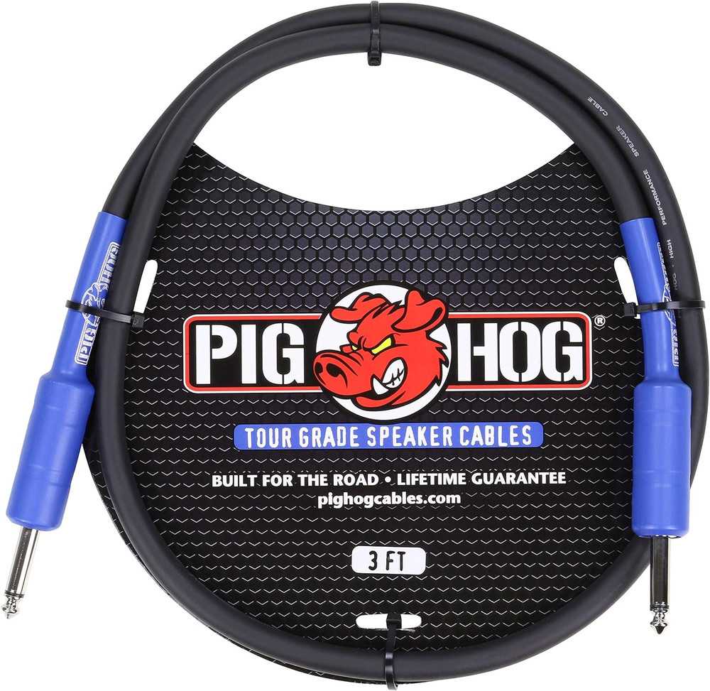 High-Performance 14 Gauge 1/4″ Speaker Cable – 3 Feet Long