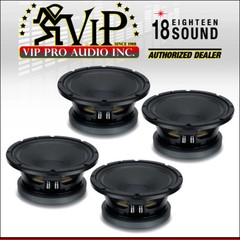 Eighteen Sound 10MB600 Mid-Bass Mid-Range 18 Sound Replacement 10″ Speaker FOUR