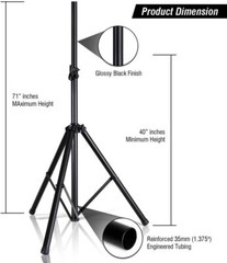 Soporte Universal Para Altavoz, Tripode Resistente Con Altura Ajustable