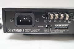 Yamaha PA2030A Power Amplifier 240V 30W 60Hz w Power Cord Blk Slvr WORKING E251