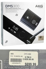 AKG DMS300 8-Channel Digital Bodypack Wireless Instrument System 2.4GHZ, 48kHz