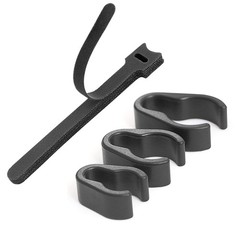 ALEKOR Microphone Stand Cable Clips – Boom Pole 32 pcs, Black
