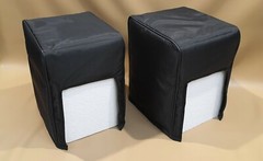 Custom padded cover for KRK Rokit RP8 G4 (pair) w/ rear cut for the cables