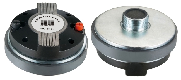 Pair (2pcs) 800 Watts Titanium Compression 1.35″ Screw-On Horn Driver Tweeter