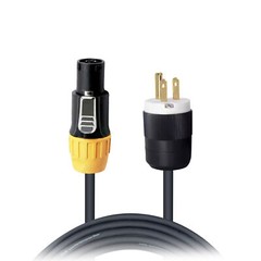 Pro X 10 Ft. 12AWG 120VAC NEMA 5-15P to Male Edison Cable