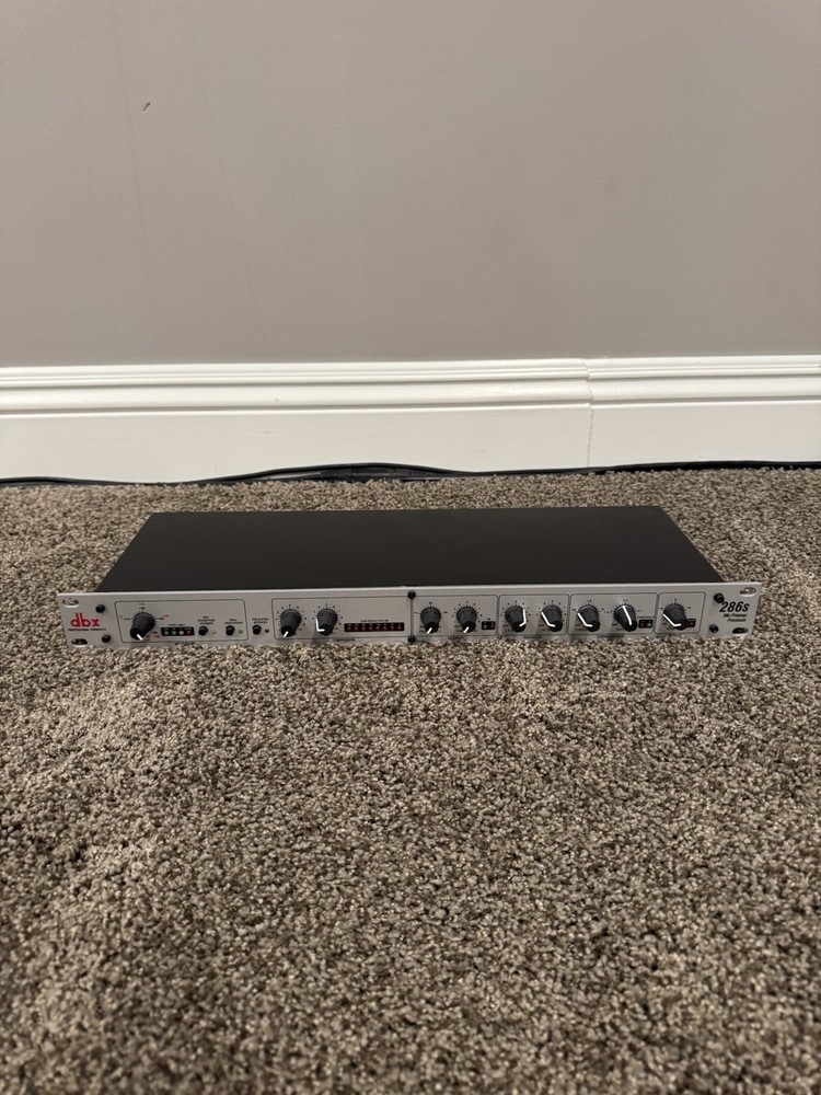 DBX 286s Microphone Pre-Amp Audio Processor with De-Esser Tested Working