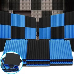 48- 96 Pack Acoustic Wall Panel Studio Sound Noise Proofing Insulation Foam Tile